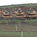 Askeri araçlar Afrin'e geçmek için hazır kıta bekliyor