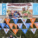 AK Parti kongresinde dikkat çeken pankart