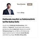 Hollanda meclisi ve hükümetinin tarihe bakış farkı