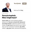 Sonuçta hepimiz Mâcır değil miyiz?