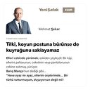 Tilki, koyun postuna bürünse de kuyruğunu saklayamaz