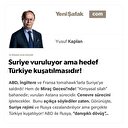 Suriye vuruluyor ama hedef Türkiye kuşatılmasıdır!