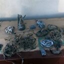 Afrin'de toprağa gizlenmiş tespih tipi patlayıcı ele geçirildi