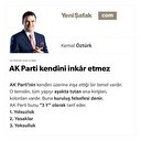 AK Parti kendini inkâr etmez