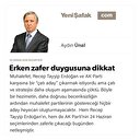 Erken zafer duygusuna dikkat