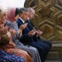 Erdoğan Özbekistan'da türbe ziyaretinde Kur'an-ı Kerim okudu