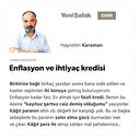Enflasyon ve ihtiyaç kredisi