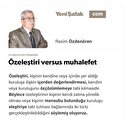 Özeleştiri versus muhalefet