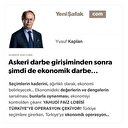 Askerî darbe girişiminden sonra şimdi de ekonomik darbe...