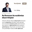 Bu Ramazan’da nasibimize düşen kitaplar