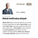 Bebek katili aday olsaydı