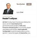 Hedef 1 milyon