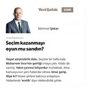Seçim kazanmayı oyun mu sandın?