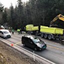 Volvo ile çarpışan Tır'ın son durumu