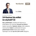 24 Haziran’da millet ne söyledi? (I)