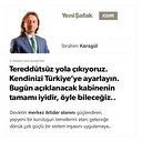 Tereddütsüz yola çıkıyoruz. Kendinizi Türkiye’ye ayarlayın. Bugün açıklanacak kabinenin tamamı iyidir, öyle bileceğiz..