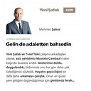 Gelin de adaletten bahsedin
