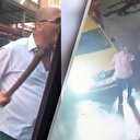 Taksi şoföründen UBER'e sopalı saldırı