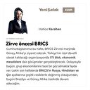 Zirve öncesi BRICS