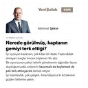 Nerede görülmüş, kaptanın gemiyi terk ettiği?