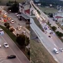 Samsun'da trafikte skandal görüntü