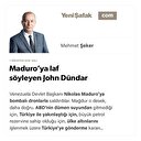 Maduro’ya laf söyleyen John Dündar