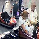 Çarpışan arabadaki hırsızlık kameraya yakalandı