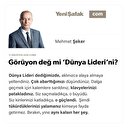 Görüyon değ mi ‘Dünya Lideri’ni?