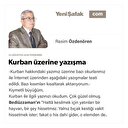 Kurban üzerine yazışma
