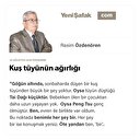 Kuş tüyünün ağırlığı