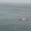 İstanbul'da helikopter denize düştü