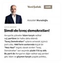 Şimdi de İsveç demokratları!
