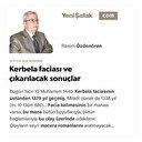 Kerbela faciası ve çıkarılacak sonuçlar