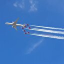 THY yolcu uçağı, Türk Yıldızları ve F16... tarihi anlar böyle kaydedildi