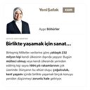 Birlikte yaşamak için sanat…