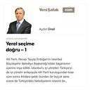 Yerel seçime  doğru – 1