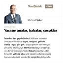 Yaşasın analar, babalar, çocuklar