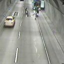 Tüneldeki motosiklet kazası kamerada