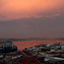 İstanbul Boğazı kızıla boyandı