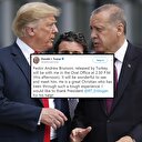 Trump'tan Cumhurbaşkanı Erdoğan'a 'Brunson' teşekkürü