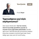 Yapmadığınız şeyi niçin söylüyorsunuz?