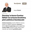 Danıştay’ın kararı Cumhur İttifakı’nın ortasına bırakılmış pimi çekilmiş el bombasıdır