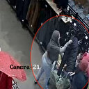 AVM’de film sahnesi gibi hırsızlık kamerada