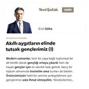 Akıllı aygıtların elinde tutsak gençlerimiz (I)