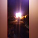 İşgalci İsrail'in Aksa TV binasına saldırı anı