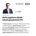 Akıllı aygıtların elinde tutsak gençlerimiz (IV)