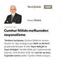Cumhur İttifakı mefkureden rasyonalizme