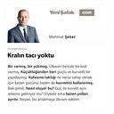 Kralın tacı yoktu