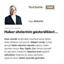Haber sitelerinin gösterdikleri…