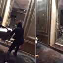 Yağmacıları 'Yapmayın vallahi haram' diyerek engellemeye çalıştı